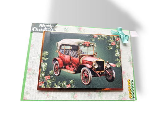 Classic Car Christmas Card