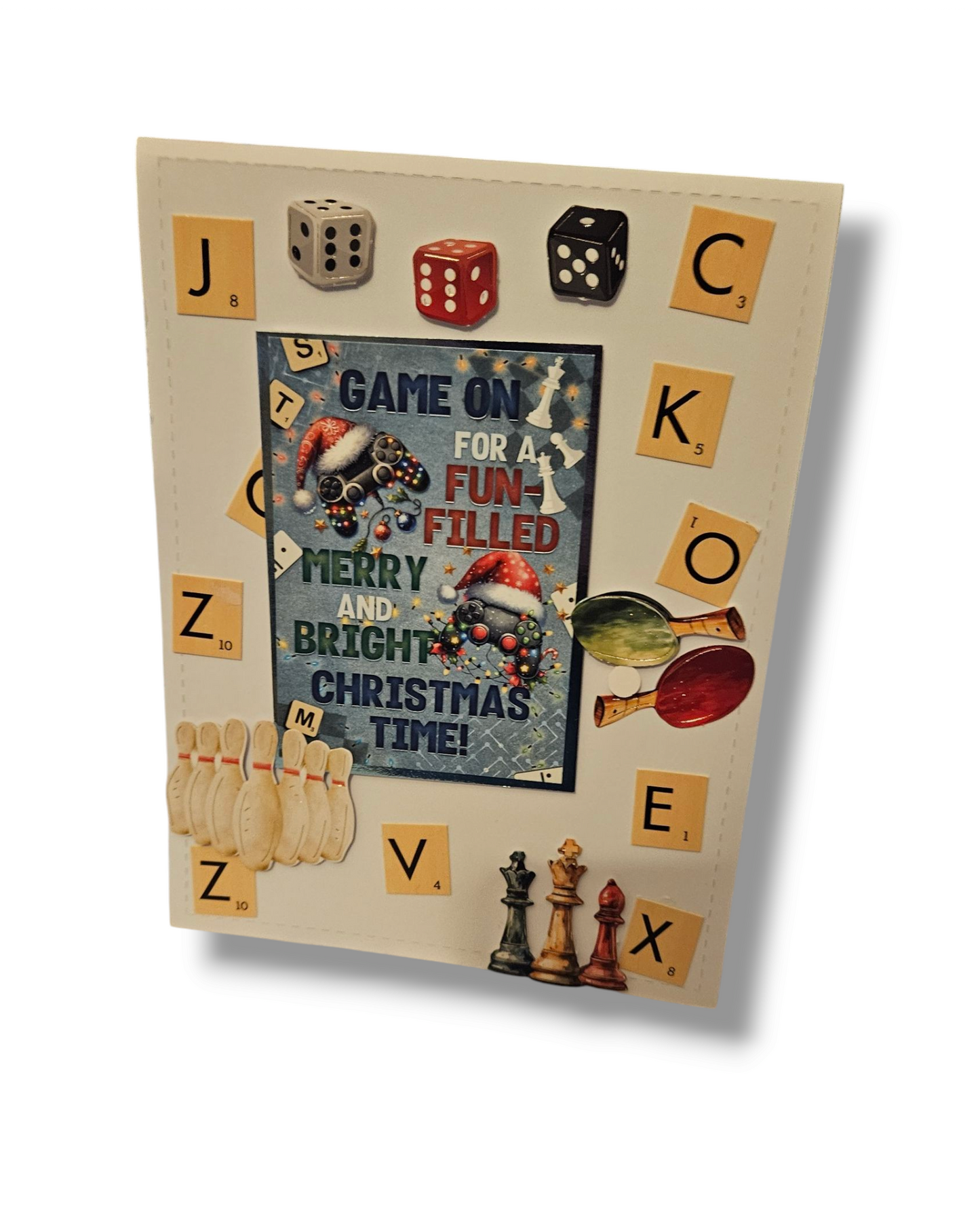 Board Game Themed Christmas Card