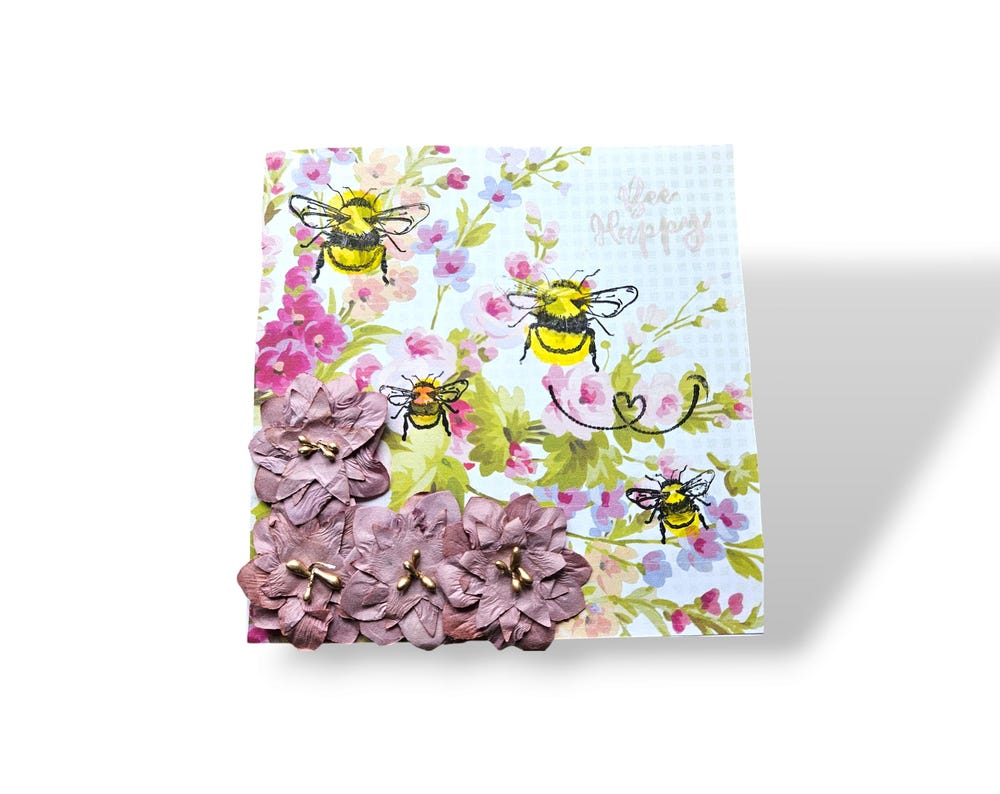 Bee Happy Birthday Card